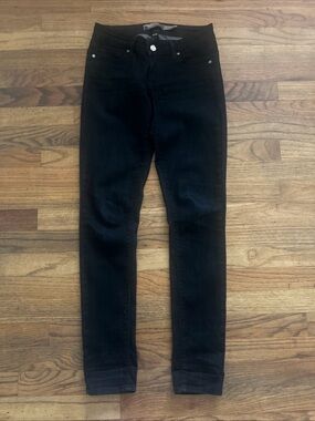 Paige Verdugo Jegging Jeans Womens 26 Black Low Rise Stretch